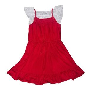 OshKosh B'gosh Red and White Ruffle Dress